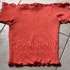 Neon off the shoulders top